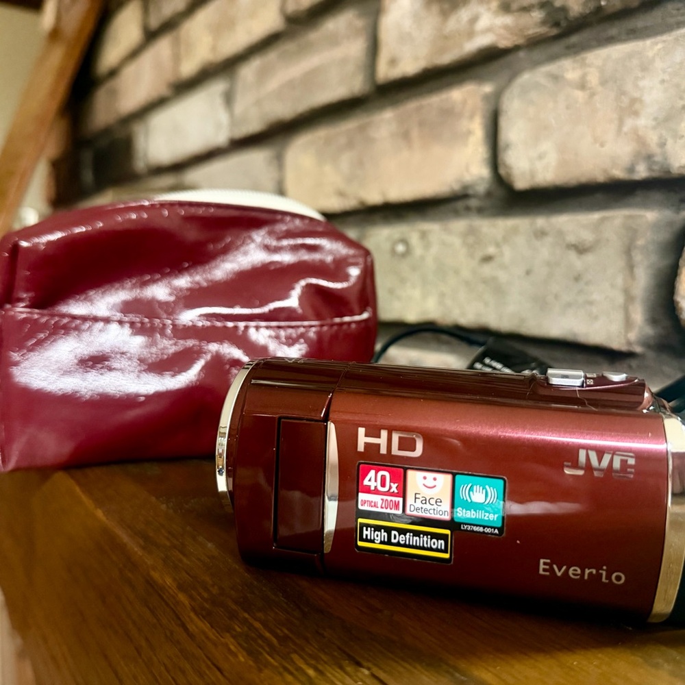 JVC Everio HD Camcorder - Sleek Red Design